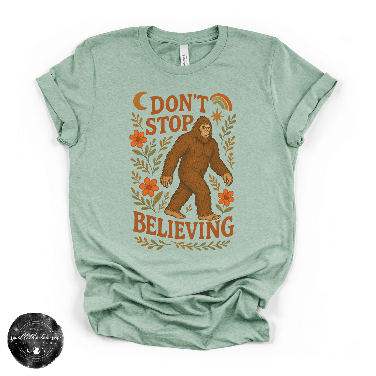 Don't Stop Believing Bigfoot Tee | Cryptid Graphic T-Shirt