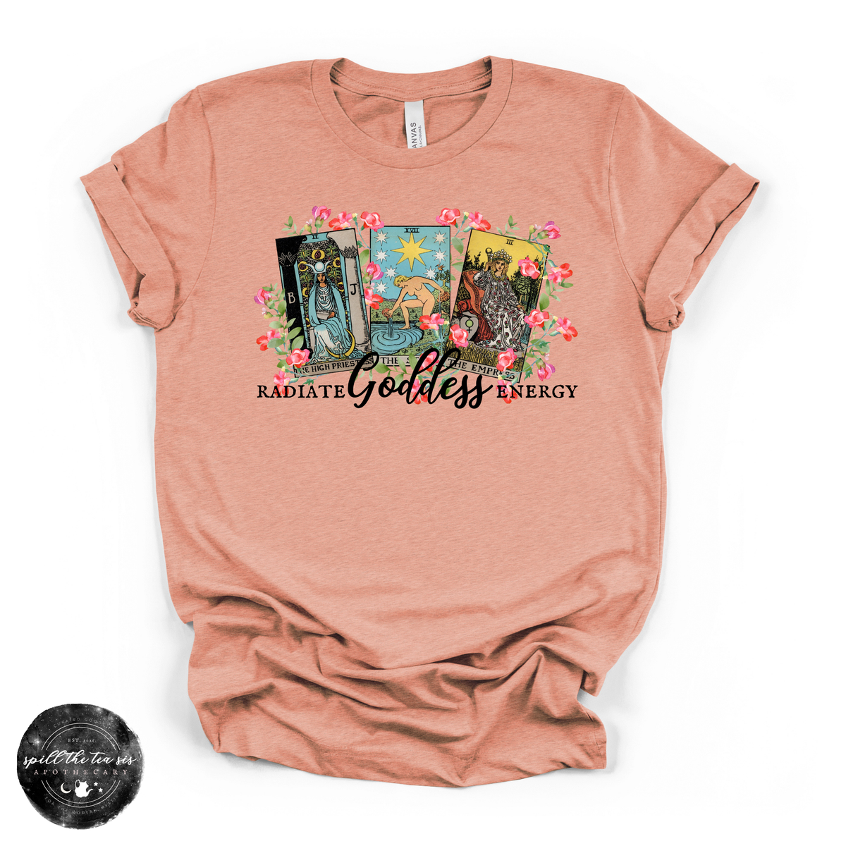 Radiate Goddess Energy Tee | Empowering Graphic T-Shirt