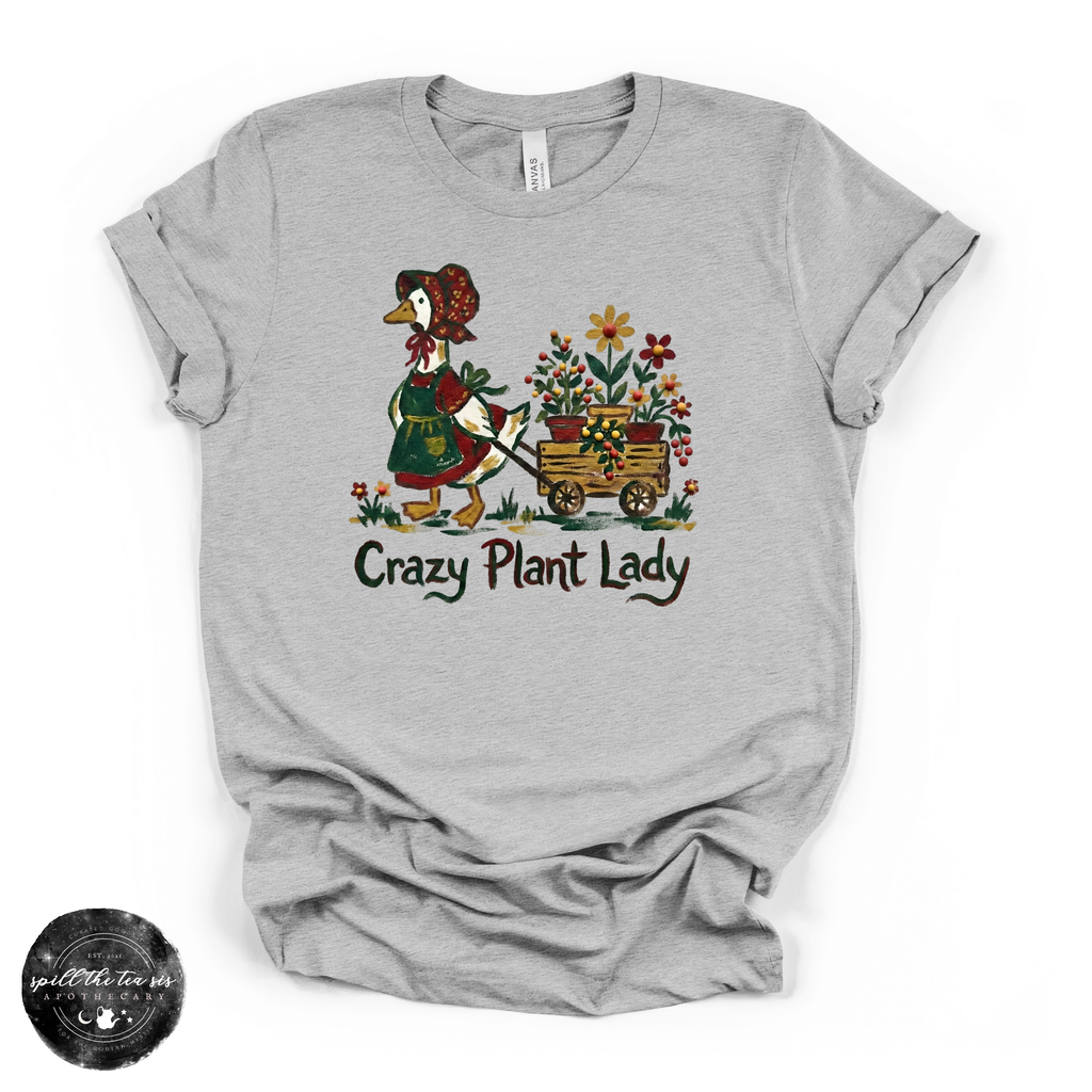Crazy Garden Lady Goose Tee | Spring Graphic T-Shirt