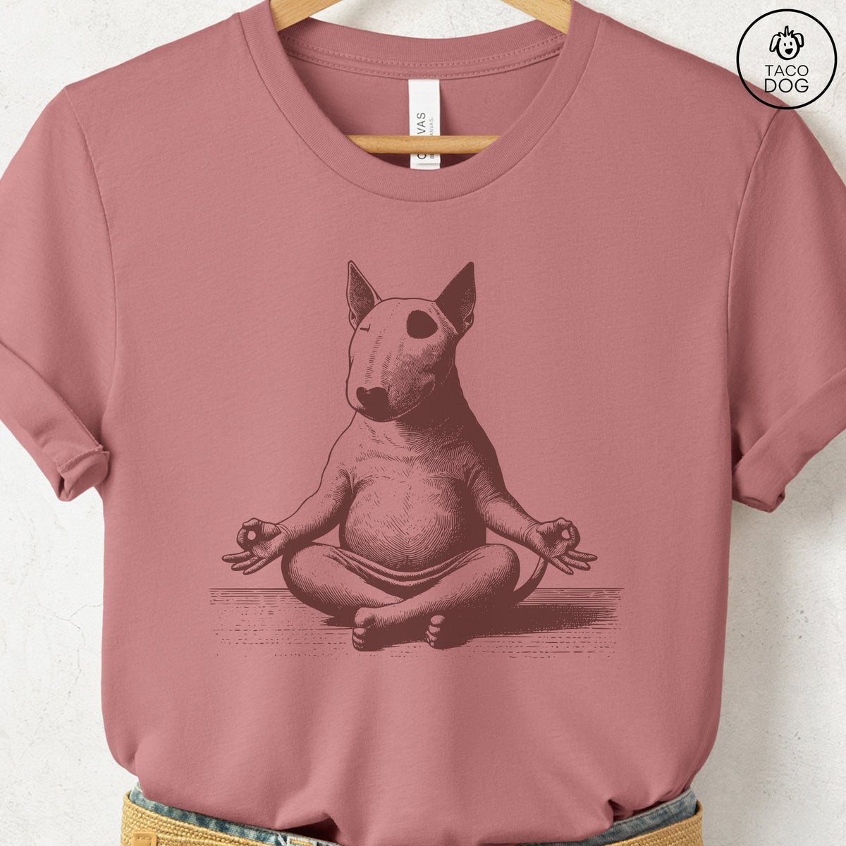 Bully Bull Terrier Meditate Yoga T-Shirt