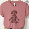 Dachshund Wiener Dog Meditate Yoga T-Shirt