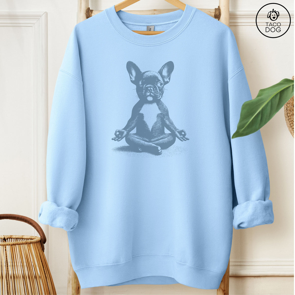 French Bulldog Frenchie Meditate Yoga Sweatshirt