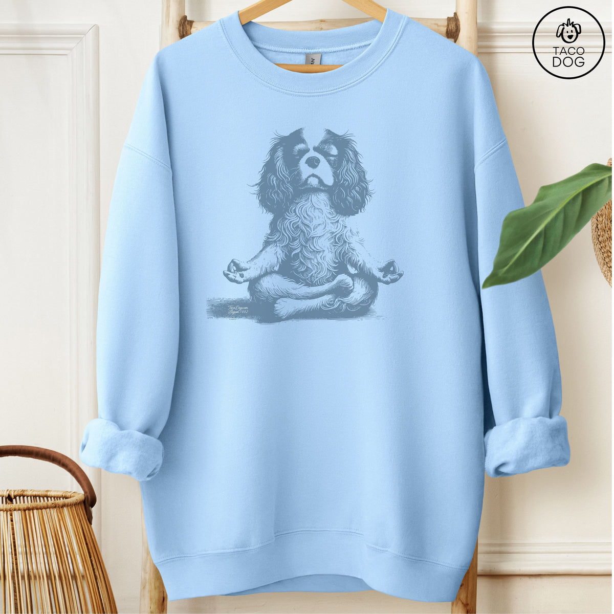 Cavalier King Charles Spaniel Meditate Yoga Sweatshirt