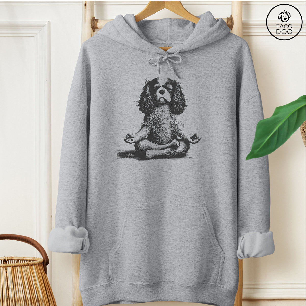 Cavalier King Charles Spaniel Meditate Yoga Hoodie