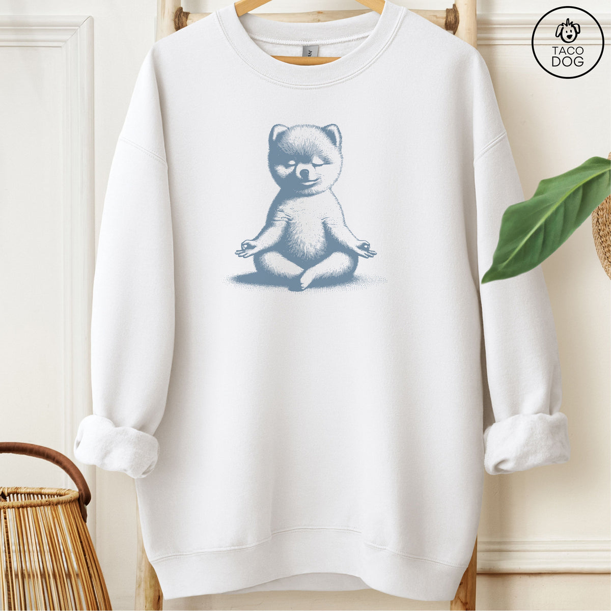 Pomeranian Meditate Yoga Sweatshirt