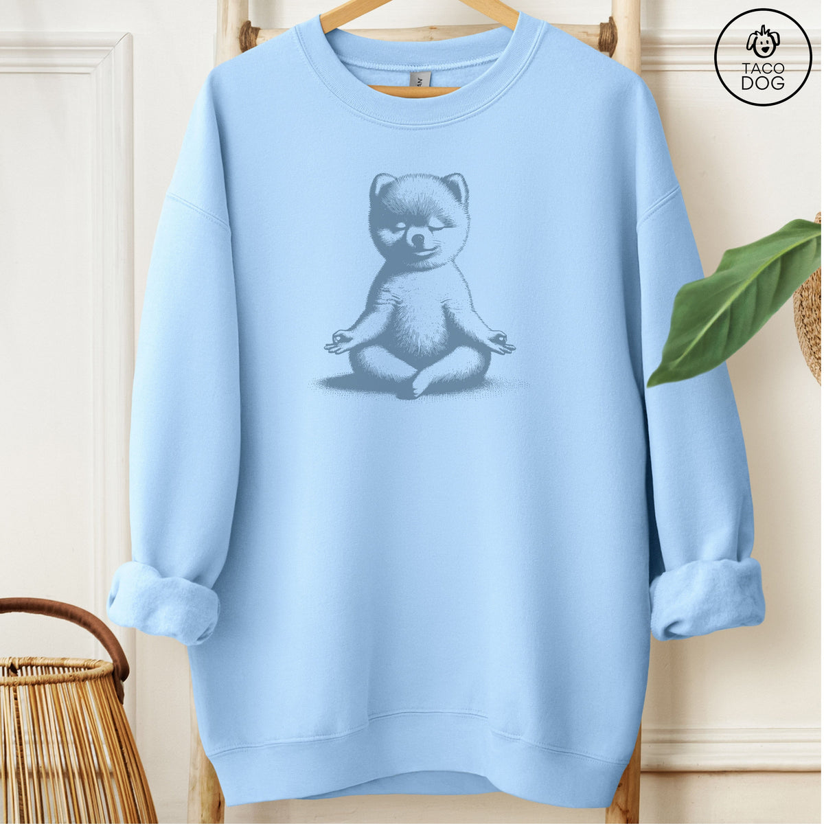 Pomeranian Meditate Yoga Sweatshirt