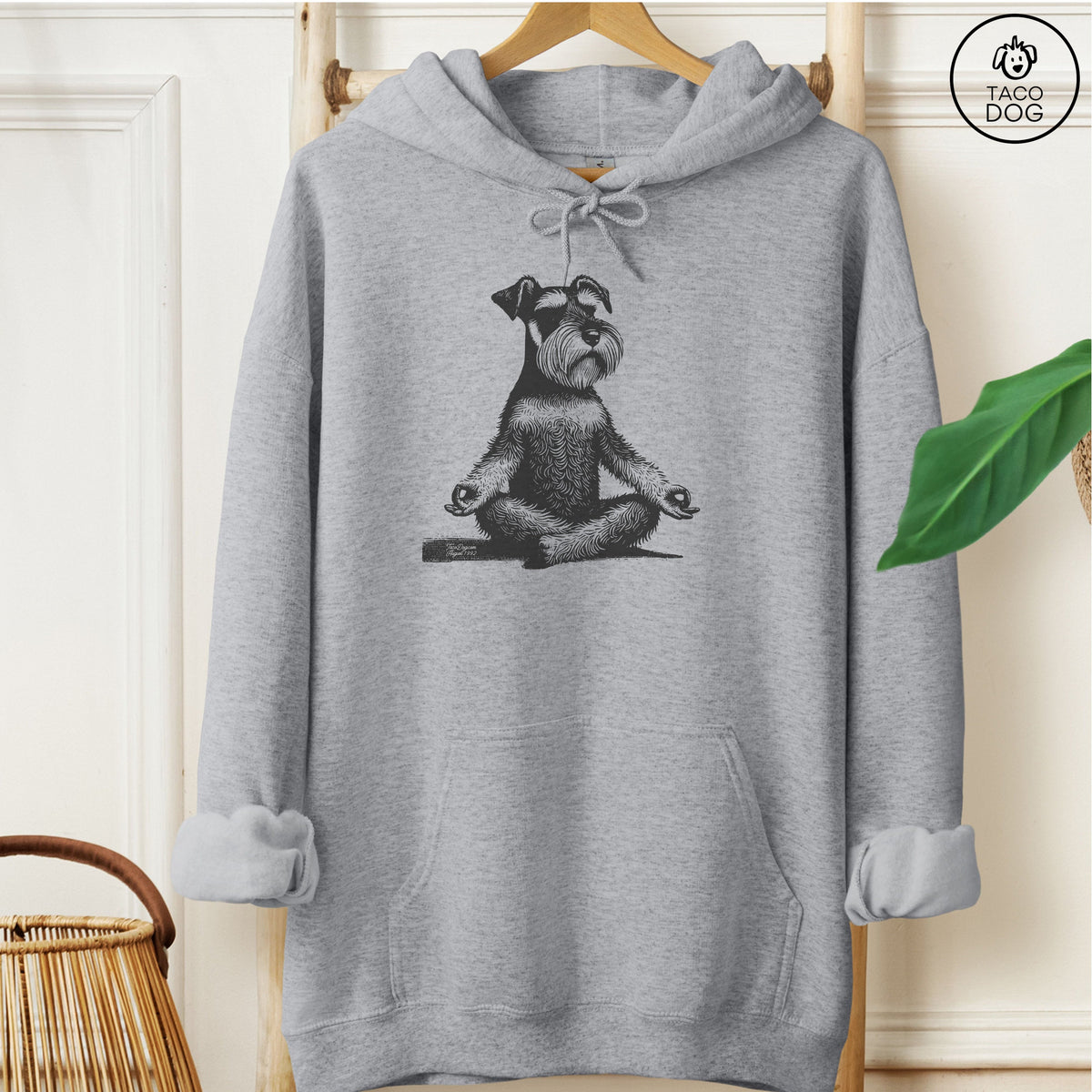 Schnauzer Meditate Yoga Hoodie