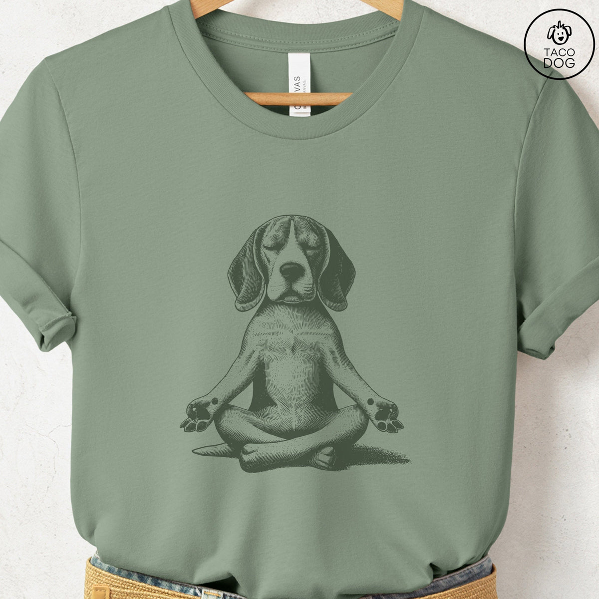 Beagle Meditate Yoga T-Shirt
