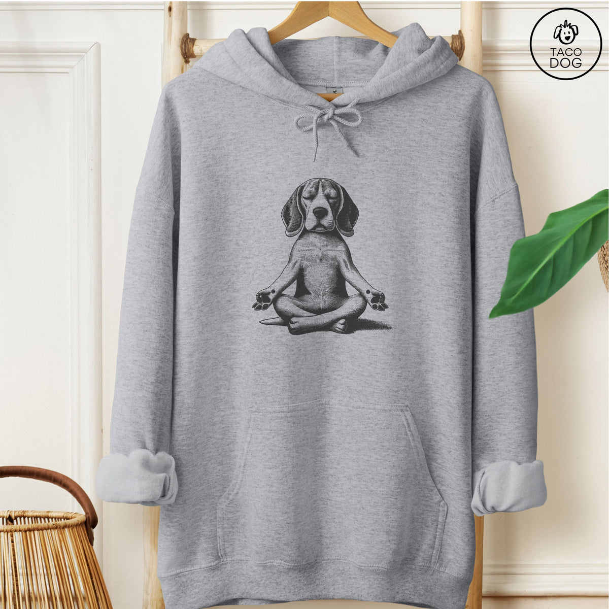Beagle Meditate Yoga Hoodie