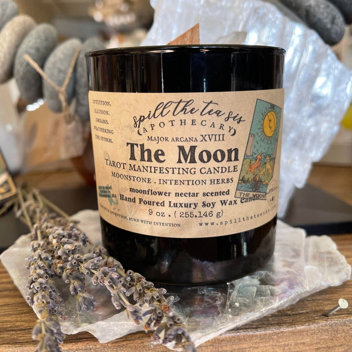 The Moon Tarot Candle | Intuition & Mystery Manifestation Candle