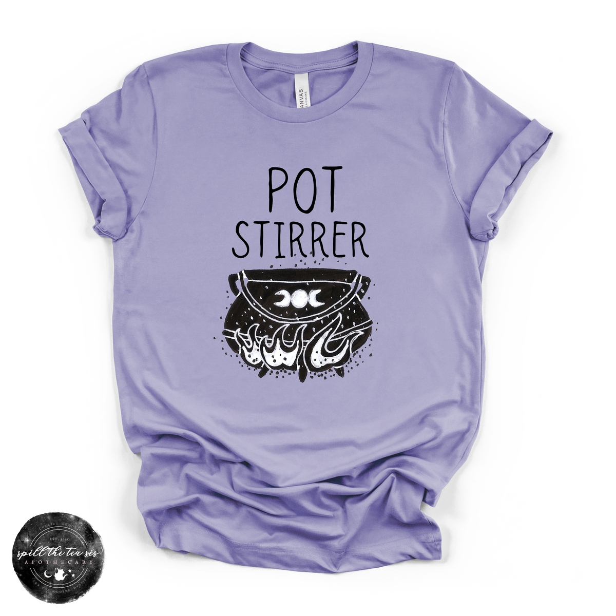 Pot Stirrer Tee (BLACK DESIGN) | Funny Witchy Graphic T-Shirt