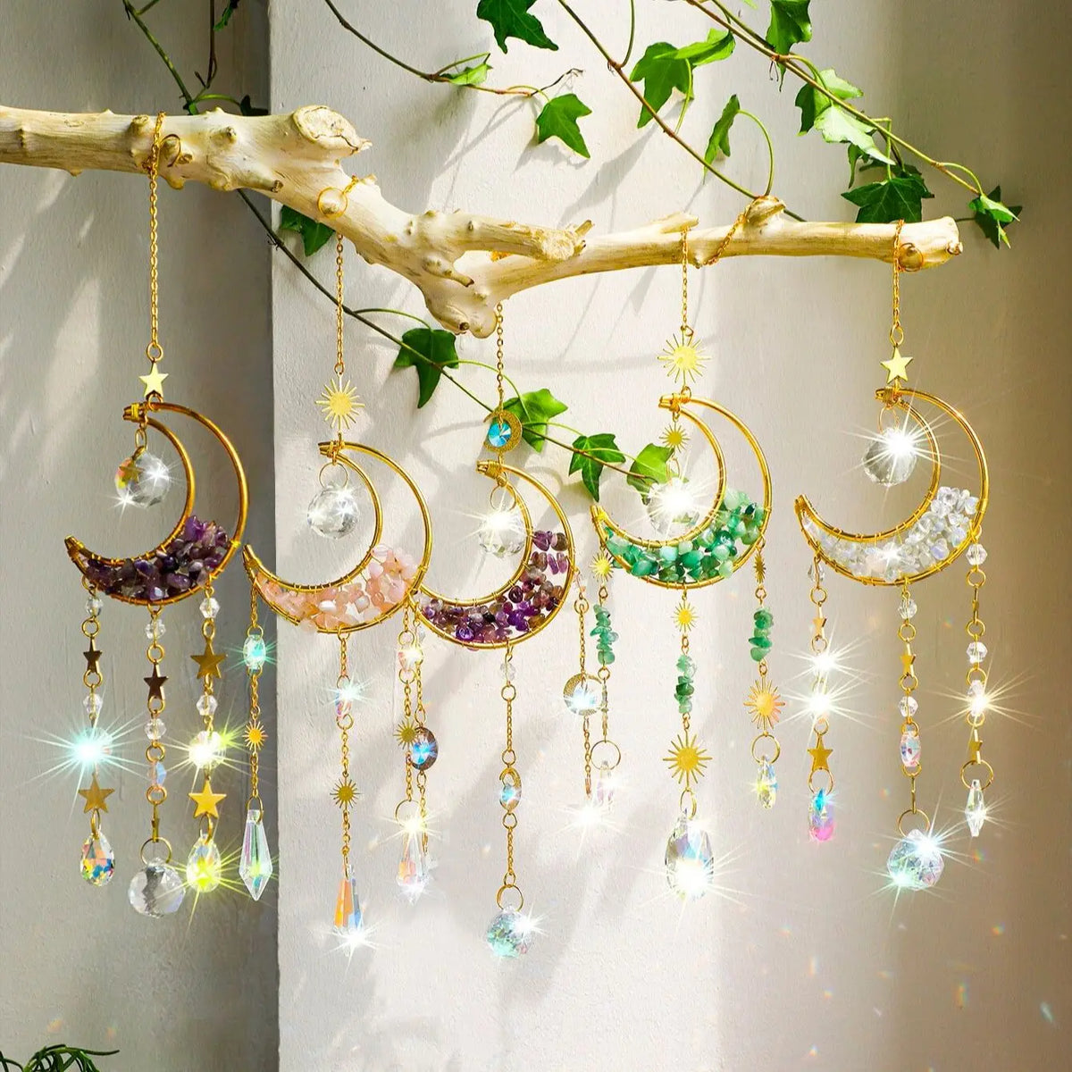 Crystal Moon Suncatchers