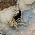 Agate Butterfly Wire Wrap Pendant