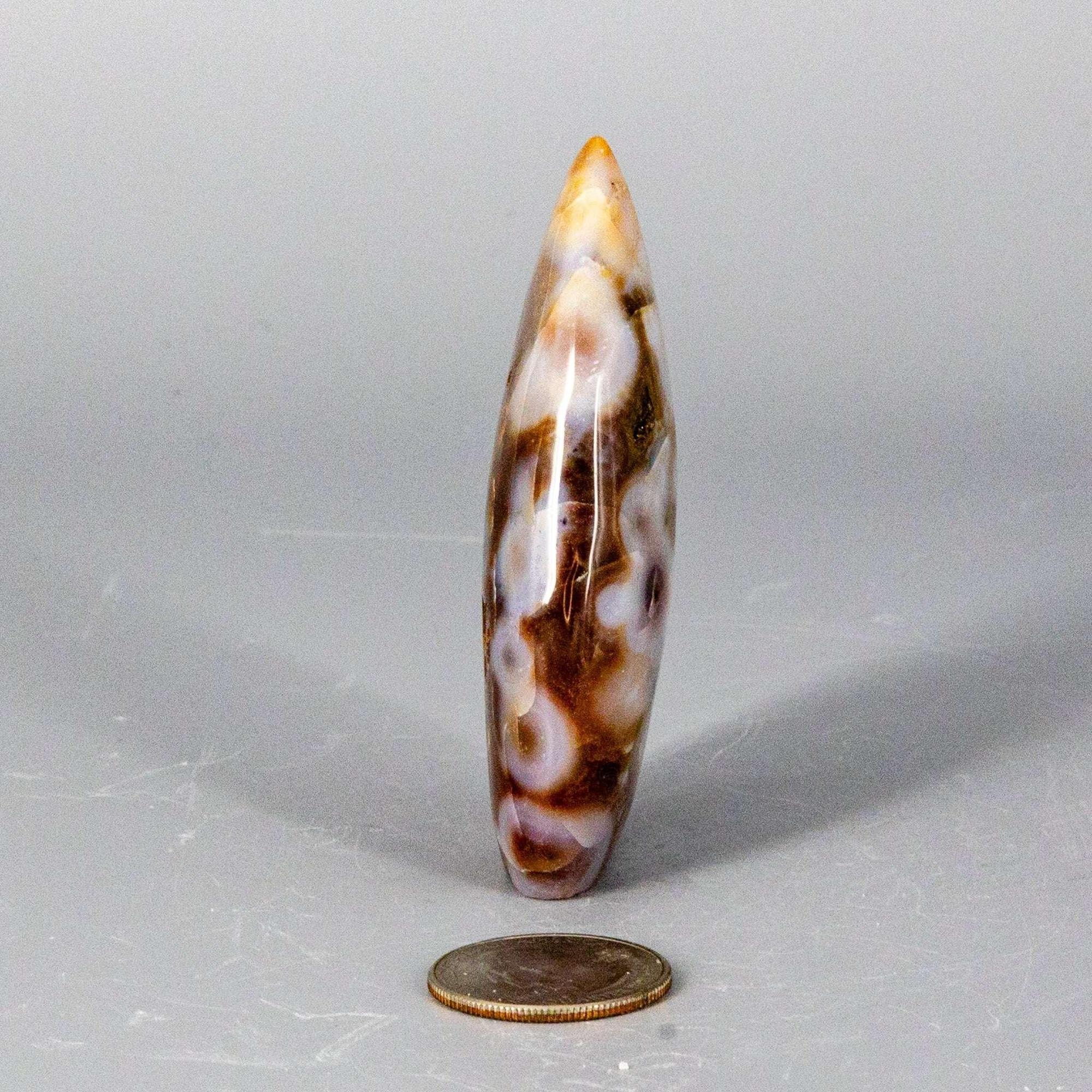 Agate Crystal Torch Freeform Polished Natural Specimen