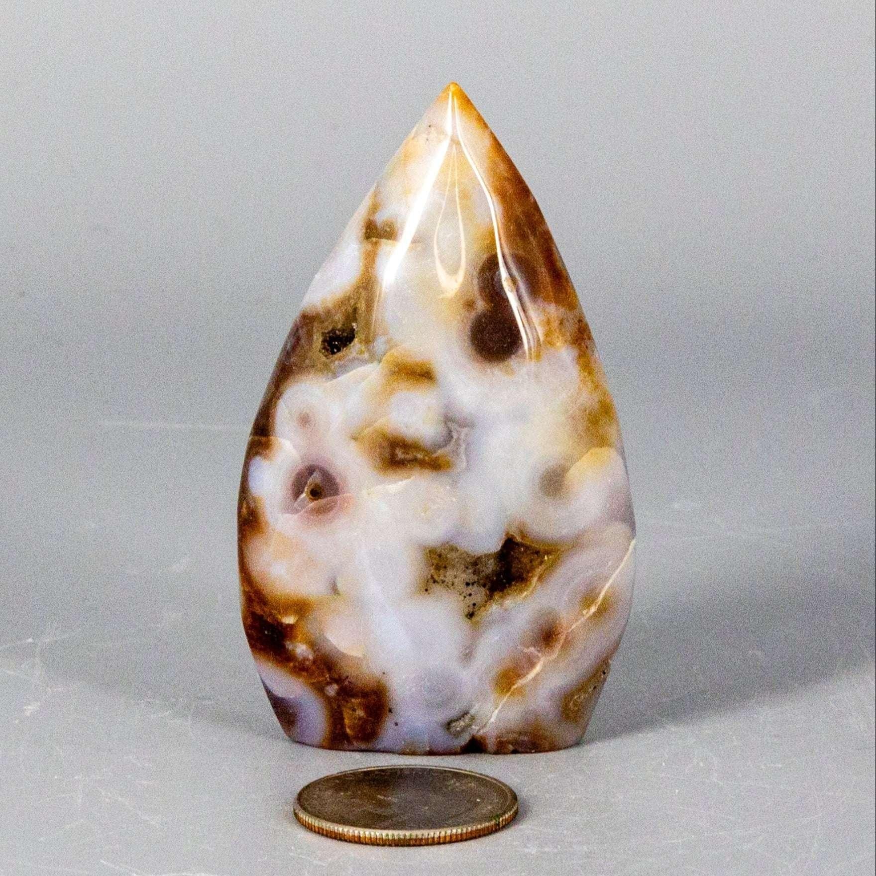 Agate Crystal Torch Freeform Polished Natural Specimen