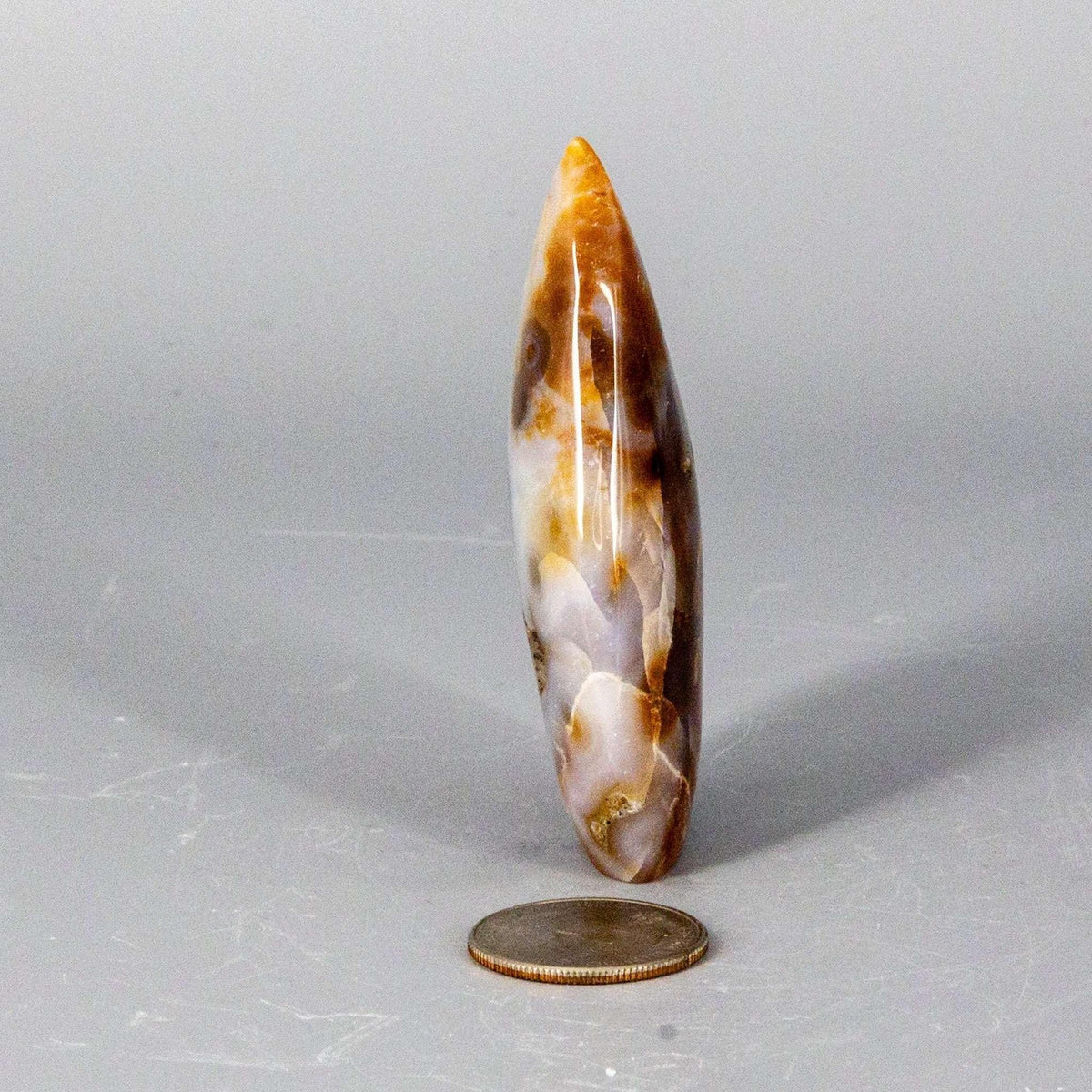 Agate Crystal Torch Freeform Polished Natural Specimen