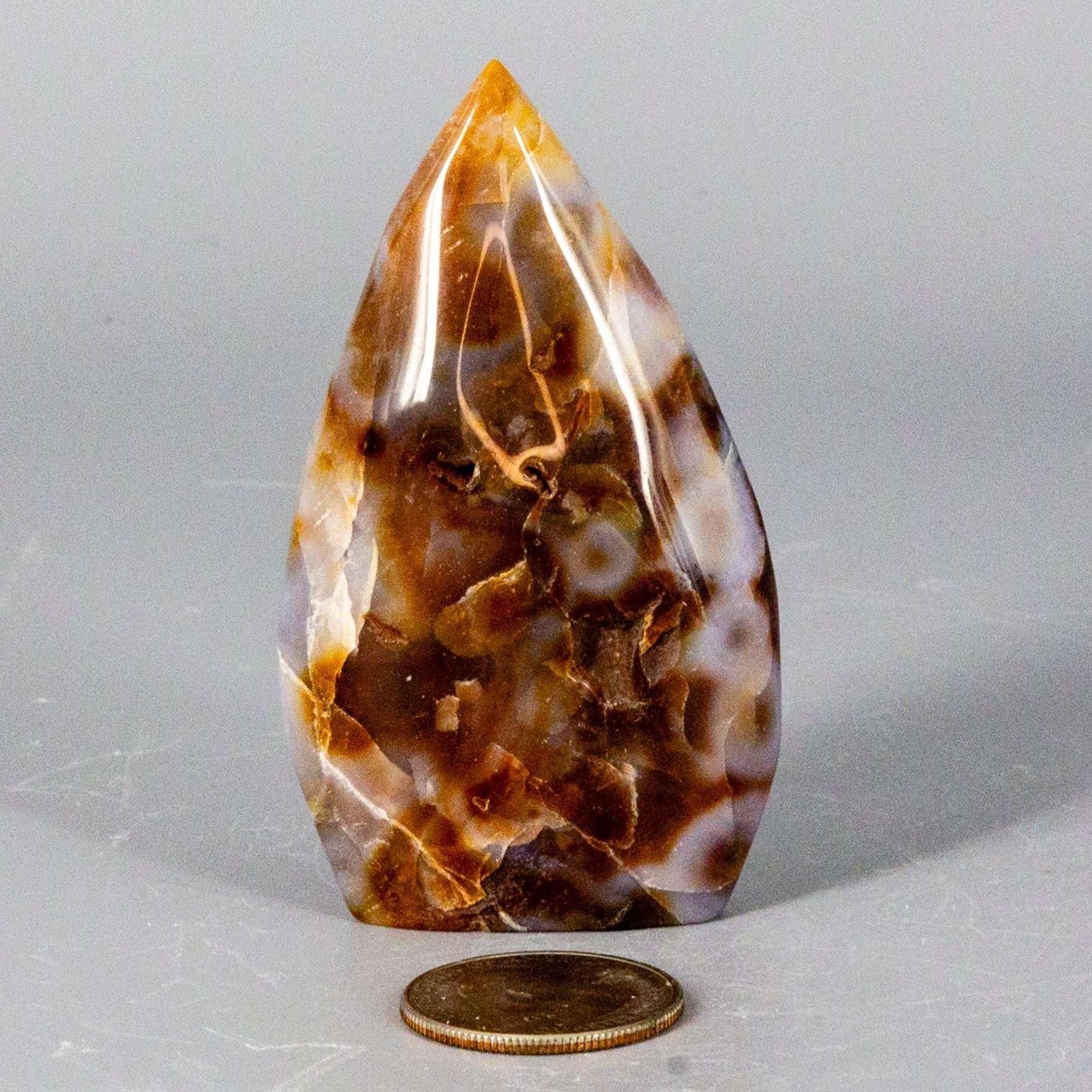 Agate Crystal Torch Freeform Polished Natural Specimen