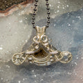 Agate Eye Wire Wrap Pendant