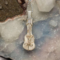 Agate Violin Wire Wrap Pendant