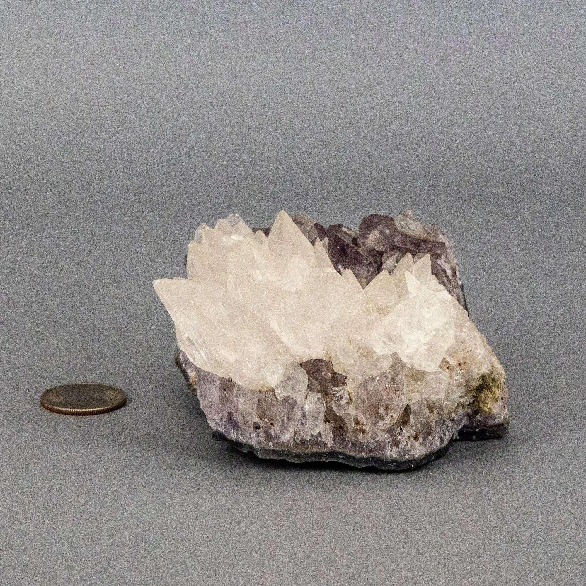 Amethyst Crystal Cluster Dogtooth Calcite Flower Specimen
