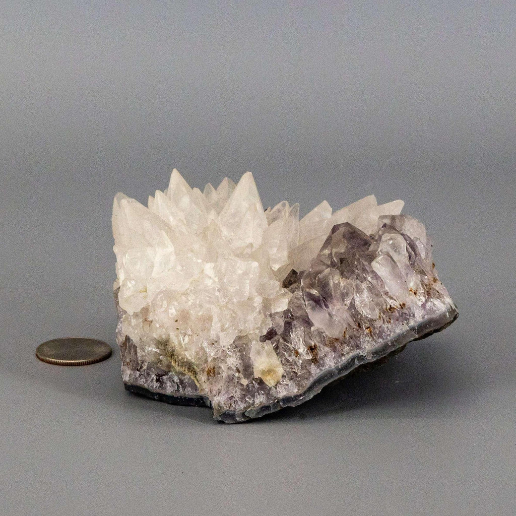 Amethyst Crystal Cluster Dogtooth Calcite Flower Specimen