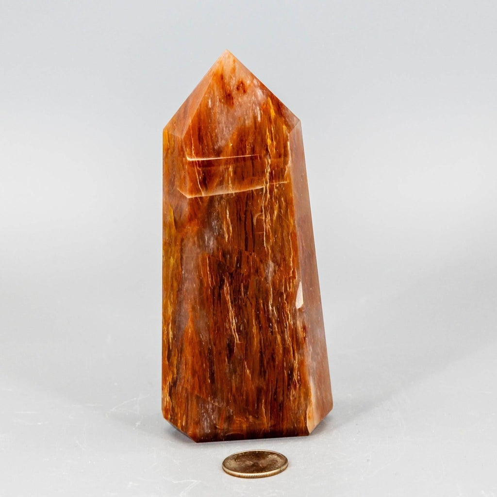 Aragonite Crystal Tower Polished Natural Earthy Stone