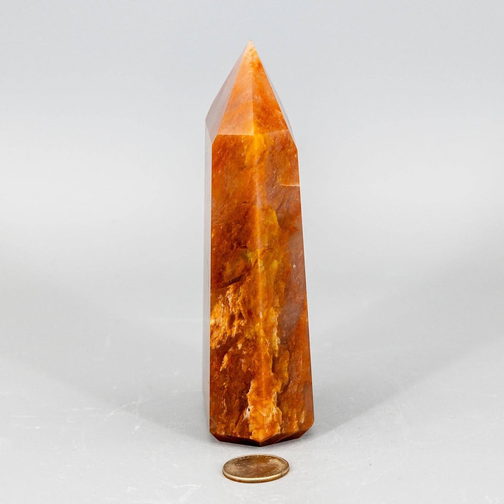 Aragonite Crystal Tower Polished Natural Earthy Stone