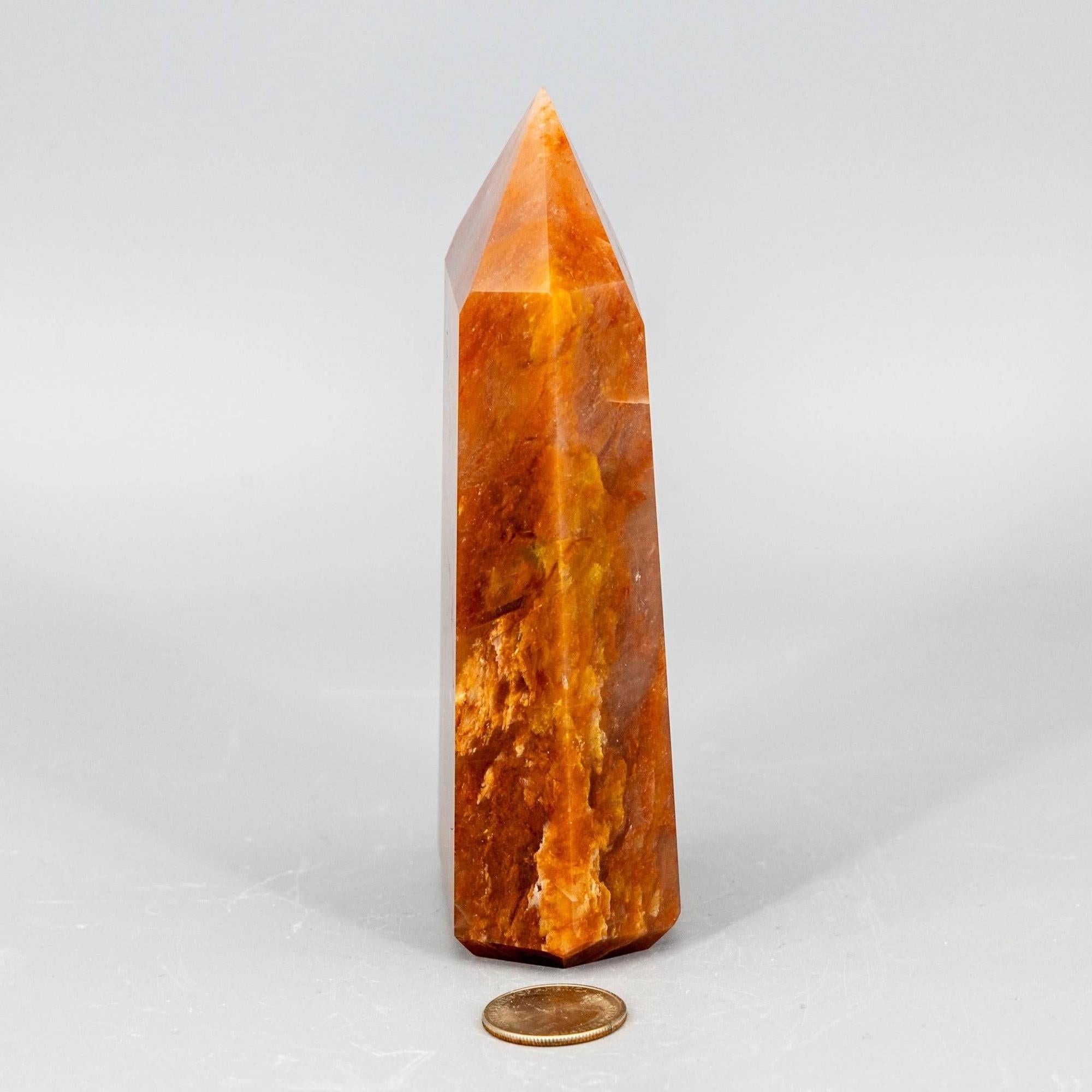 Aragonite Crystal Tower Polished Natural Earthy Stone