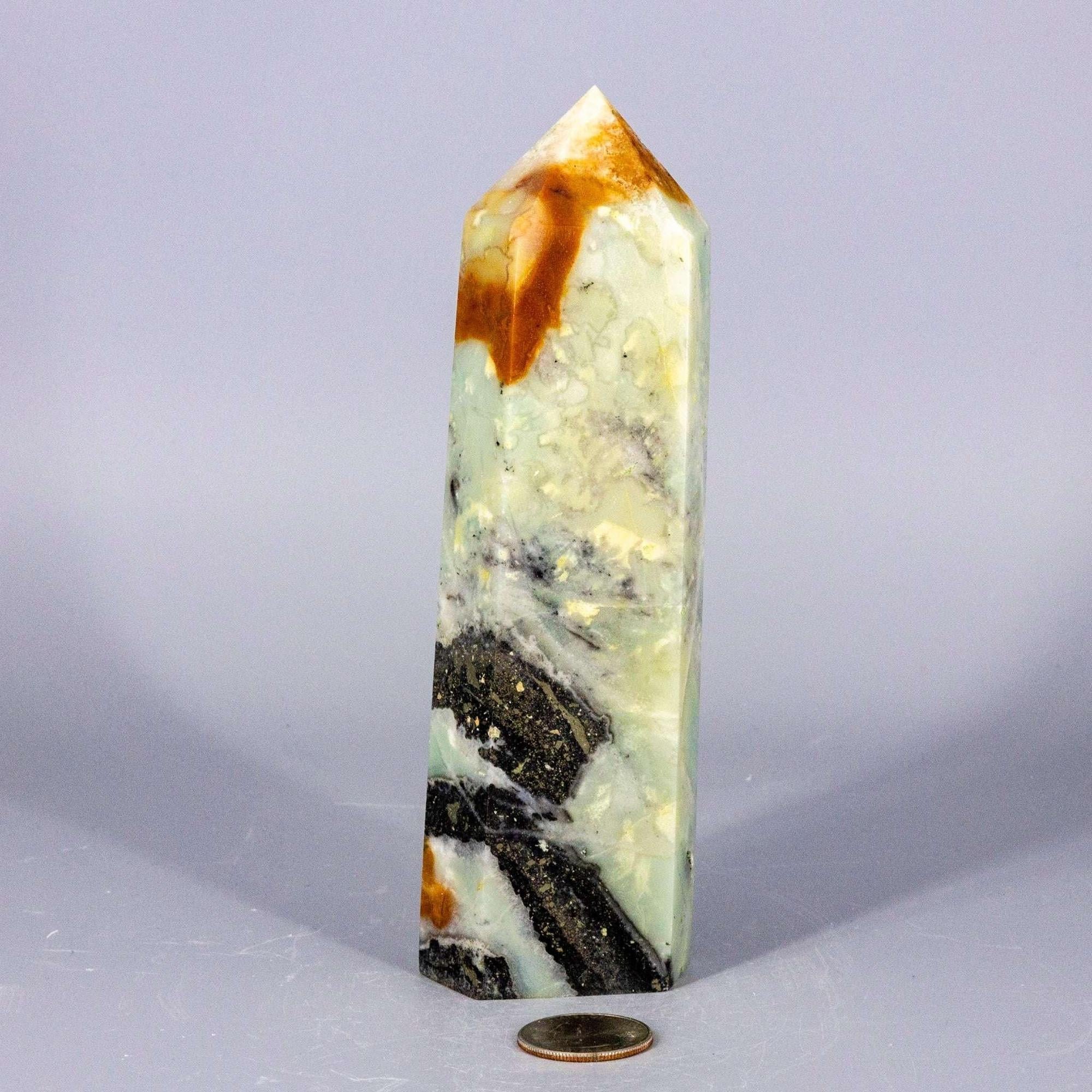 Caribbean Calcite Tower XXL | Polished Crystal Tower