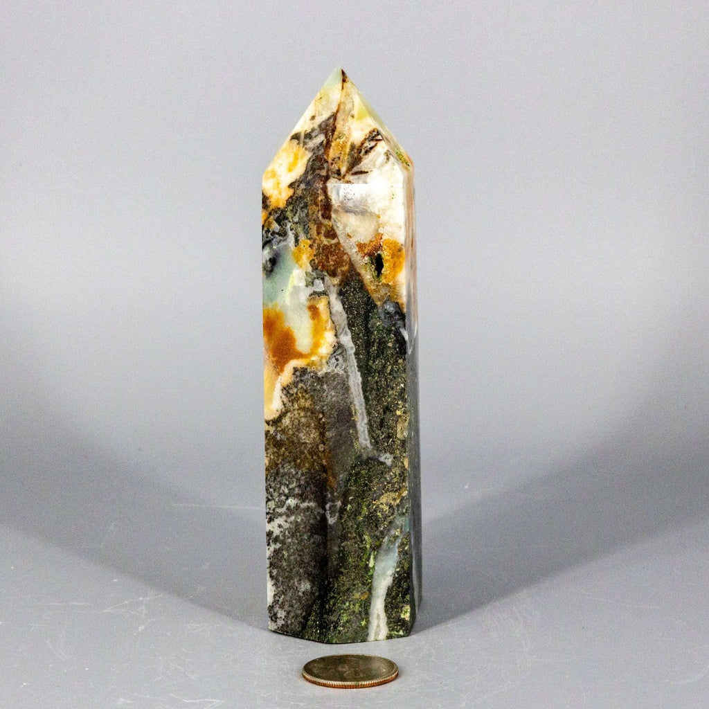 Caribbean Calcite Tower XXL | Polished Crystal Tower