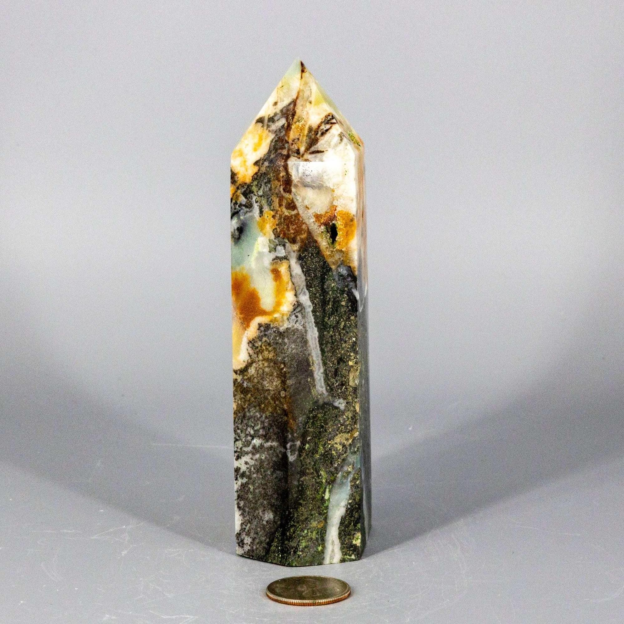 Caribbean Calcite Tower XXL | Polished Crystal Tower