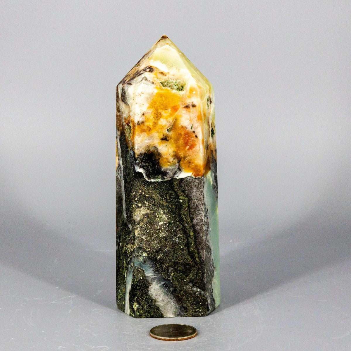 Caribbean Calcite Tower XXL | Polished Crystal Tower
