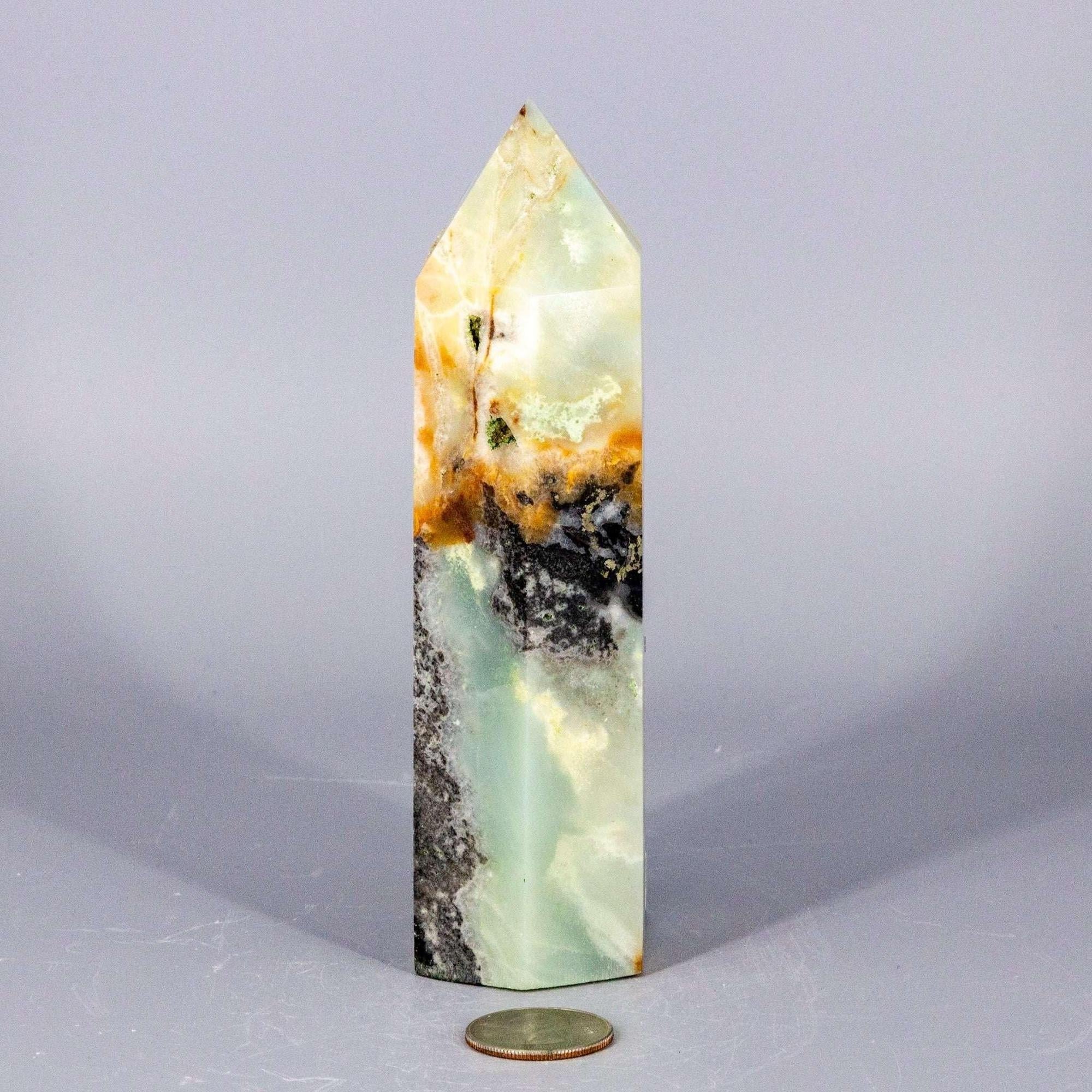 Caribbean Calcite Tower XXL | Polished Crystal Tower