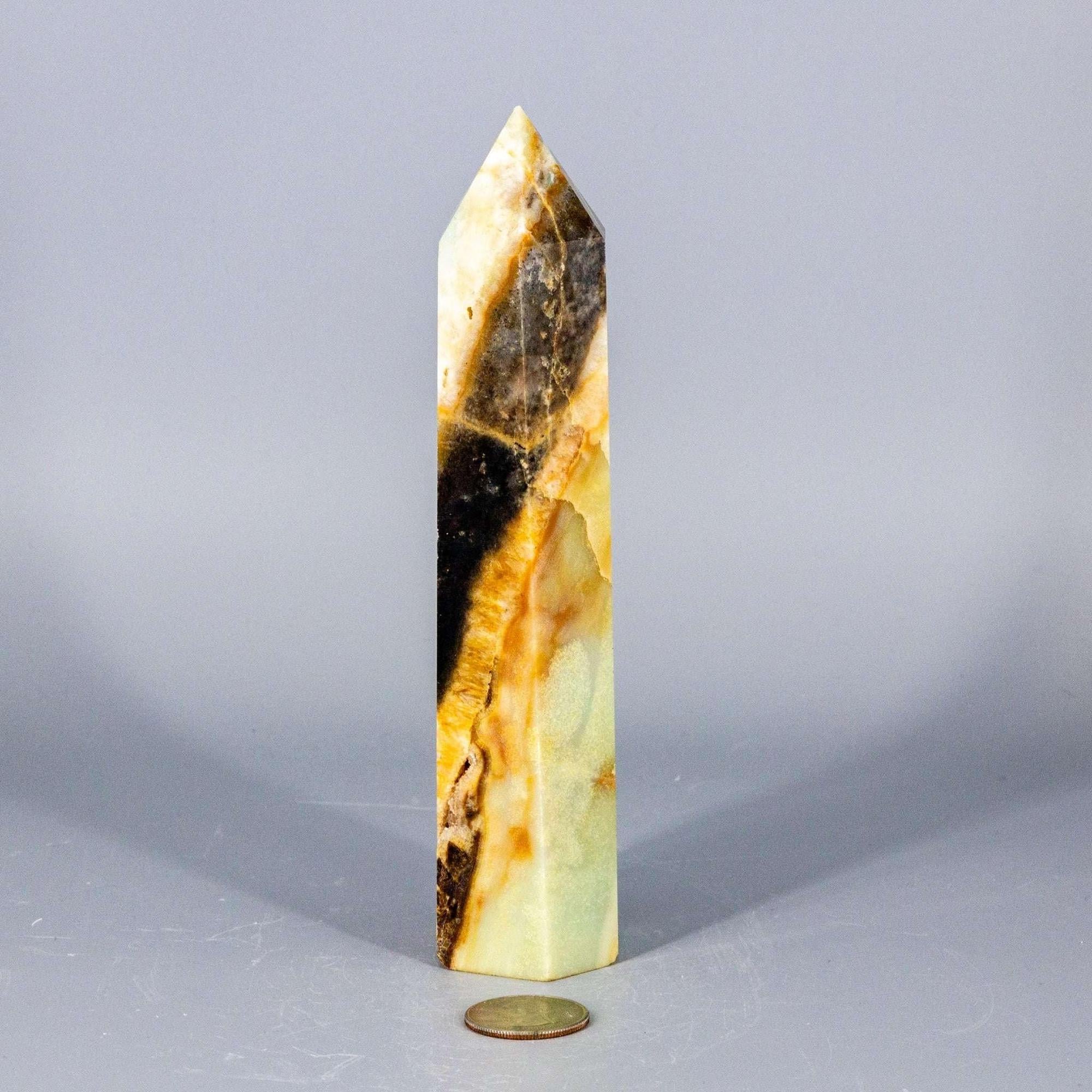 Caribbean Calcite Tower XXL | Polished Crystal Tower