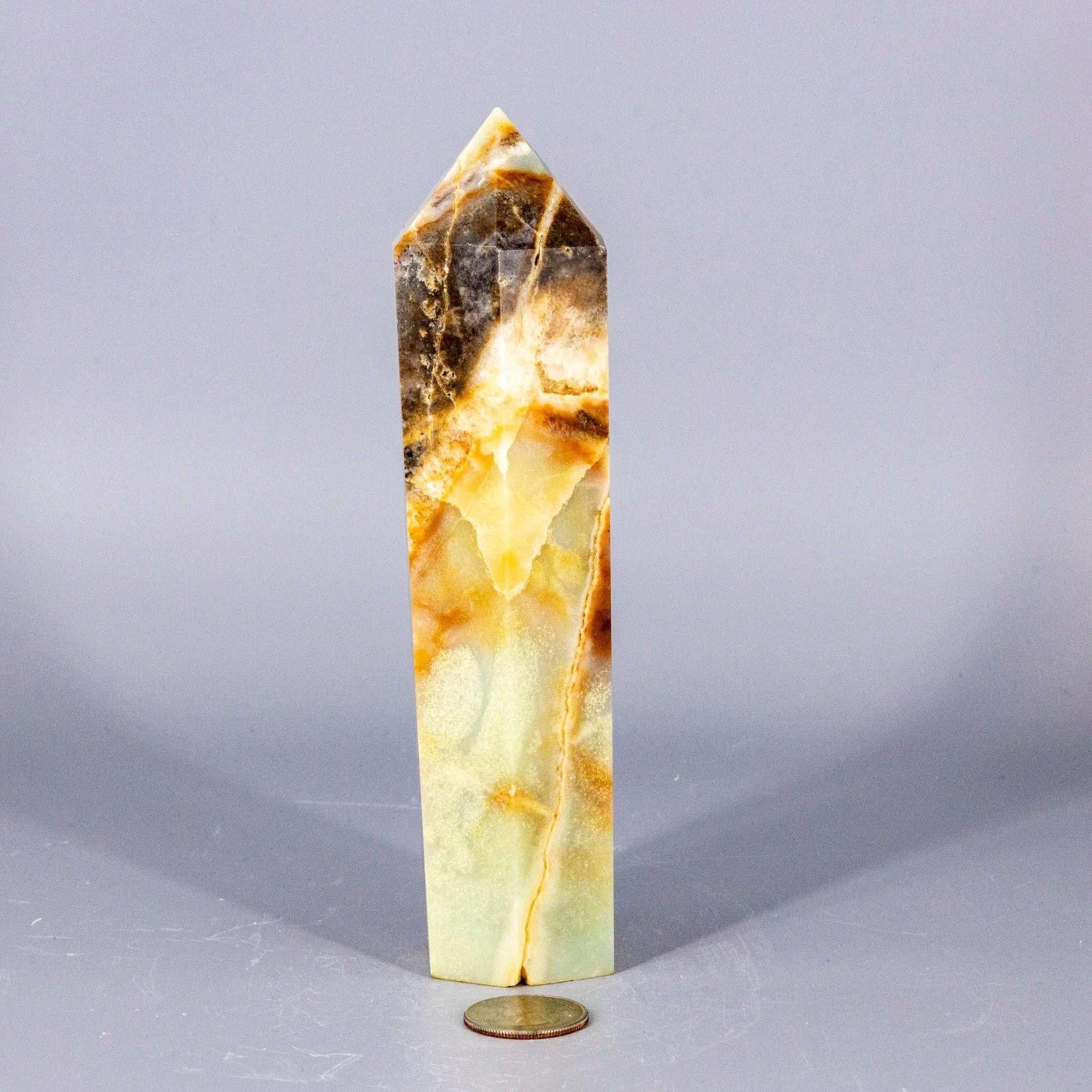 Caribbean Calcite Tower XXL | Polished Crystal Tower