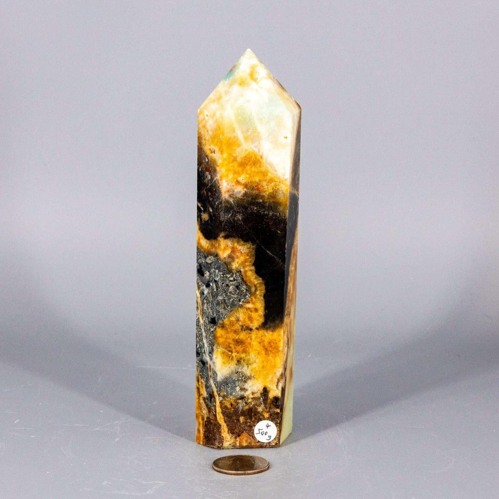 Caribbean Calcite Tower XXL | Polished Crystal Tower