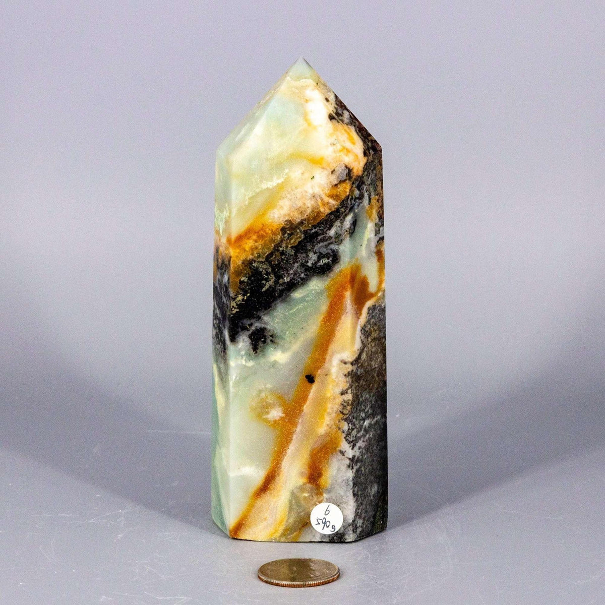 Caribbean Calcite Tower XXL | Polished Crystal Tower