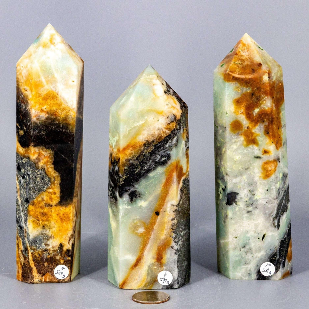 Caribbean Calcite Tower XXL | Polished Crystal Tower