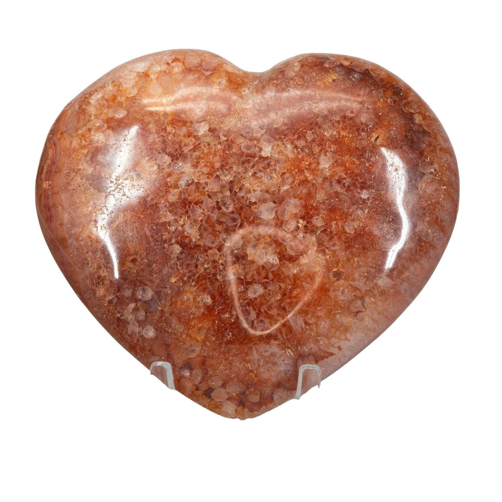 Carnelian Crystal Puffy Large Heart