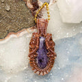 Charoite Wire Wrap Pendant
