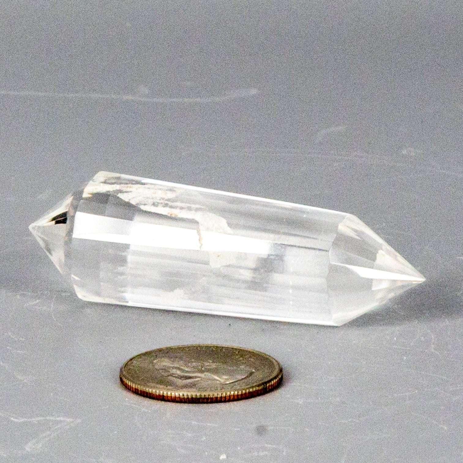 Clear Quartz Crystal 24-Faceted Vogel Wand Precision