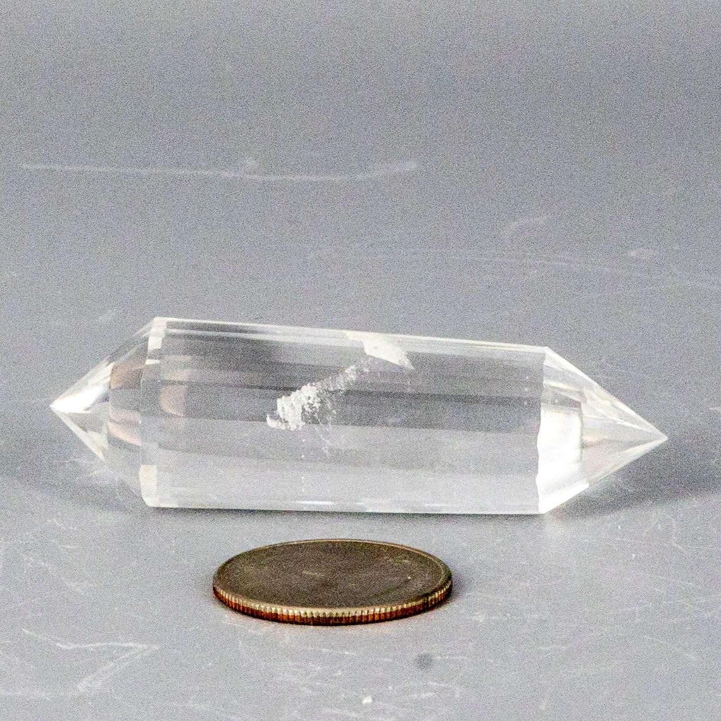 Clear Quartz Crystal 24-Faceted Vogel Wand Precision