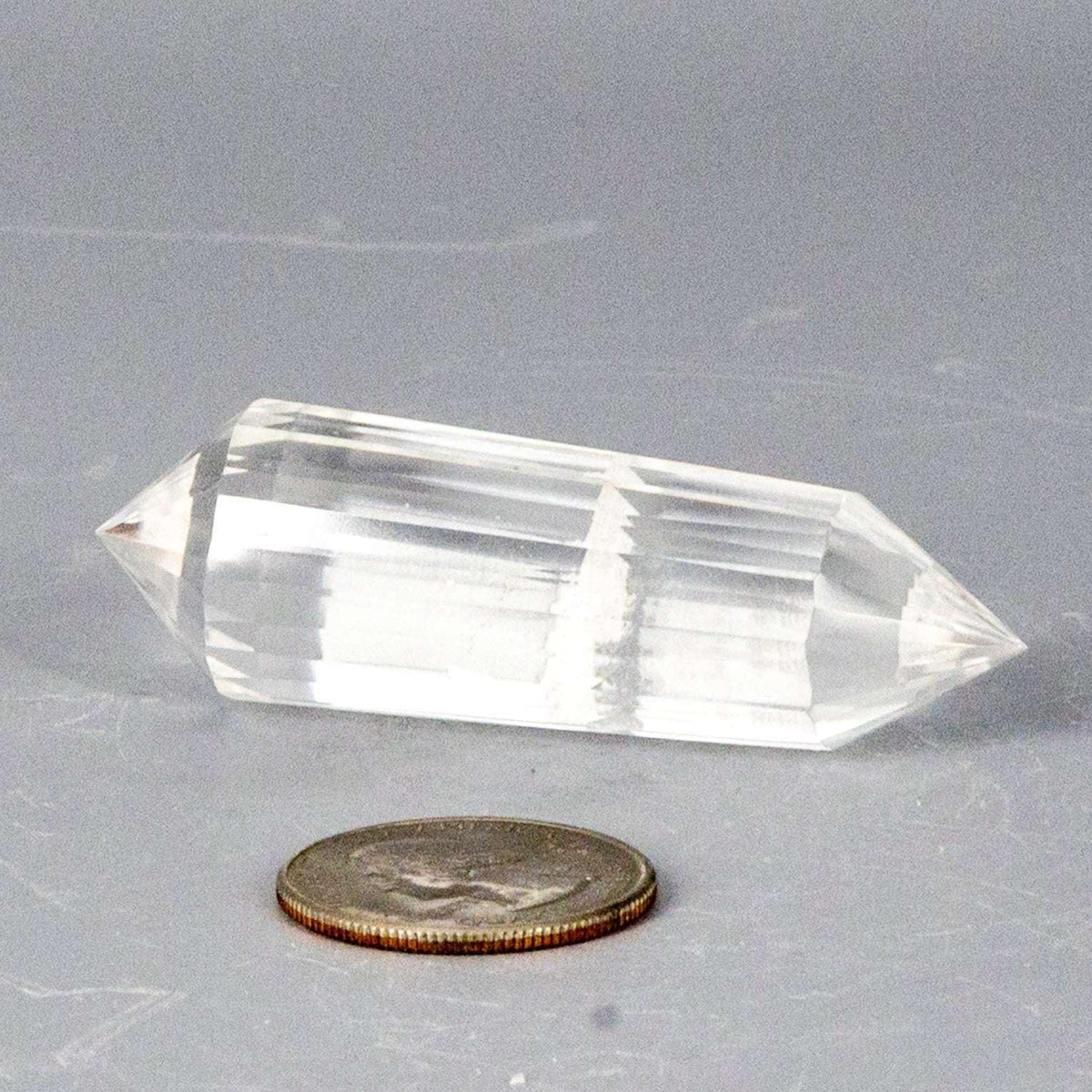 Clear Quartz Crystal 24-Faceted Vogel Wand Precision