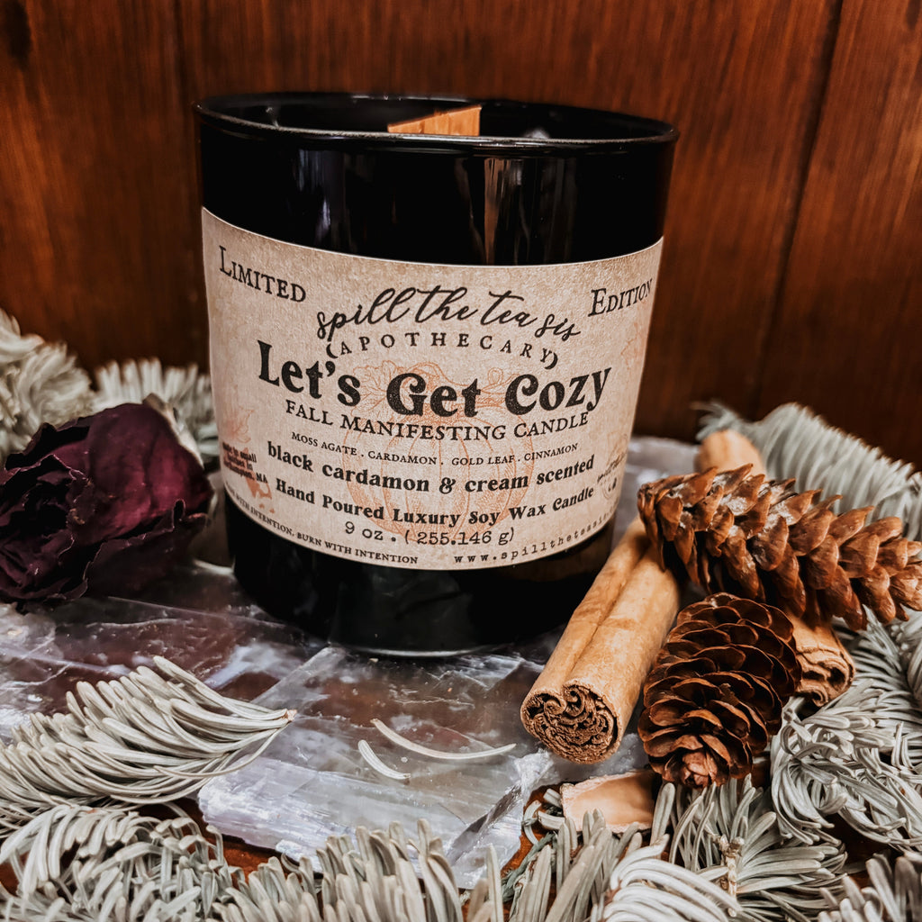 Let’s Get Cozy Intention Candle | Warm Spiced Soy Candle
