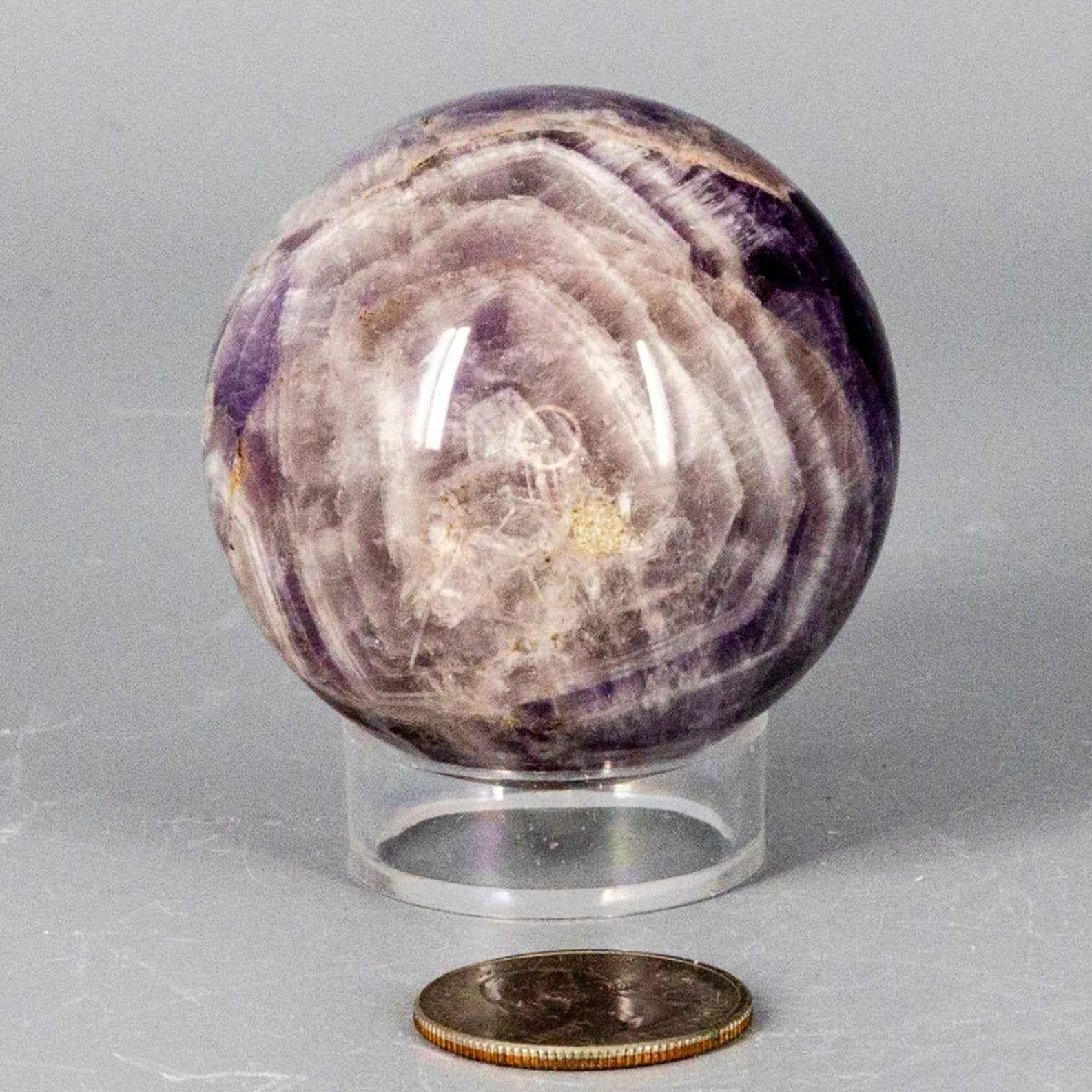Dream Amethyst Crystal Sphere Polished Natural Specimen
