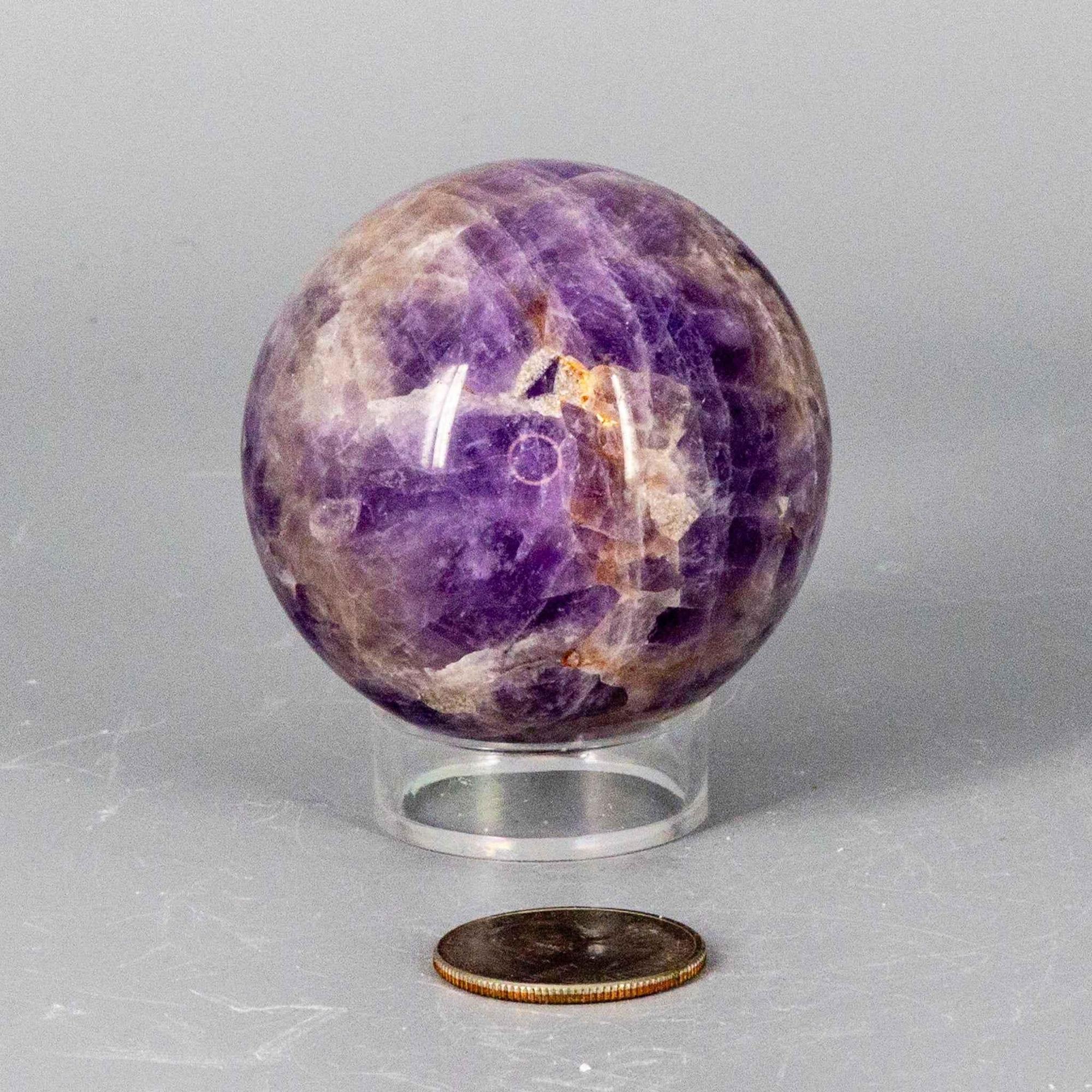 Dream Amethyst Crystal Sphere Polished Natural Specimen