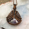 Dream Amethyst Wire Wrap Pendant