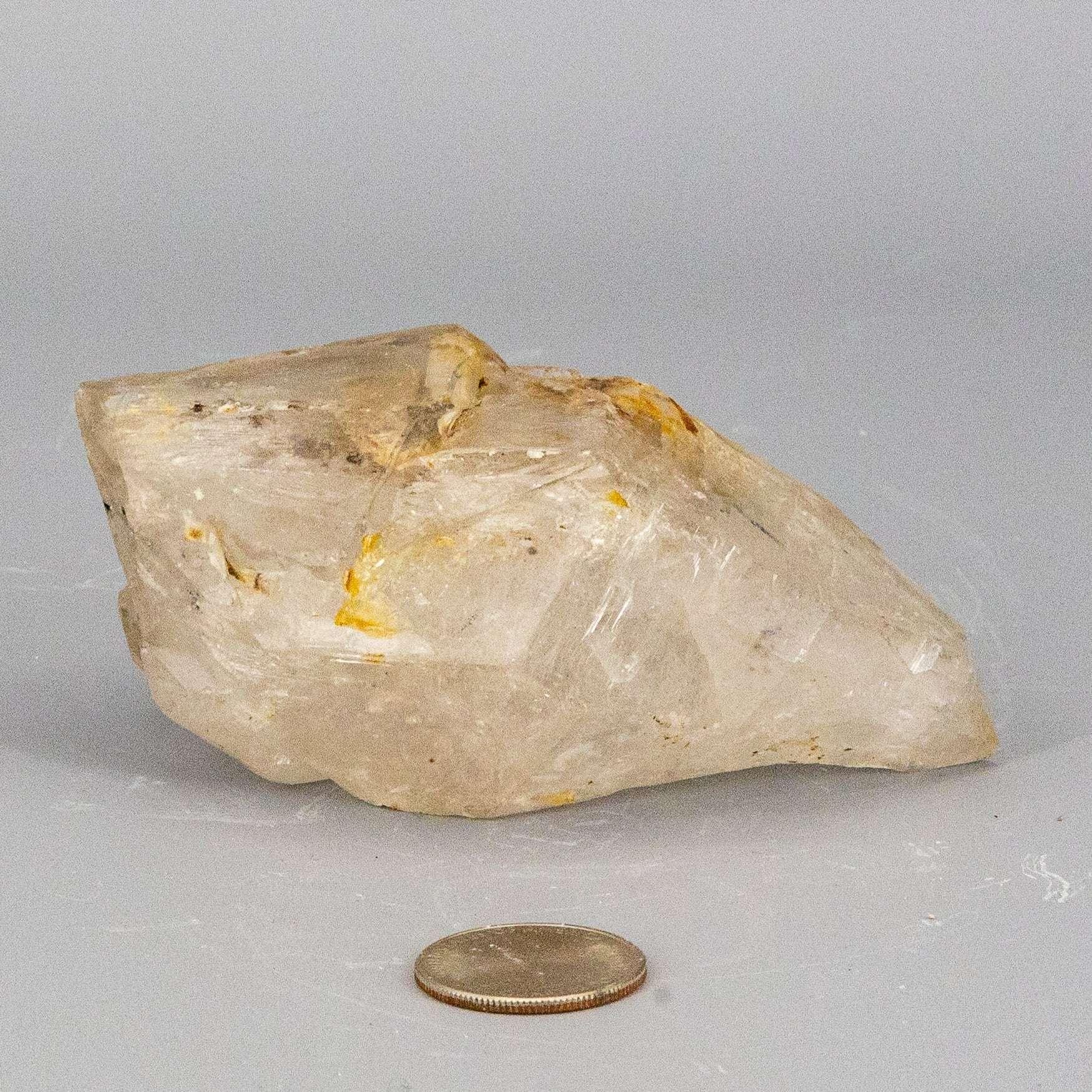 Enhydro Quartz Crystal Skeletal Elestial Point Specimen