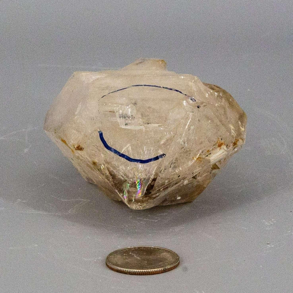 Enhydro Quartz Crystal Skeletal Elestial Point Specimen