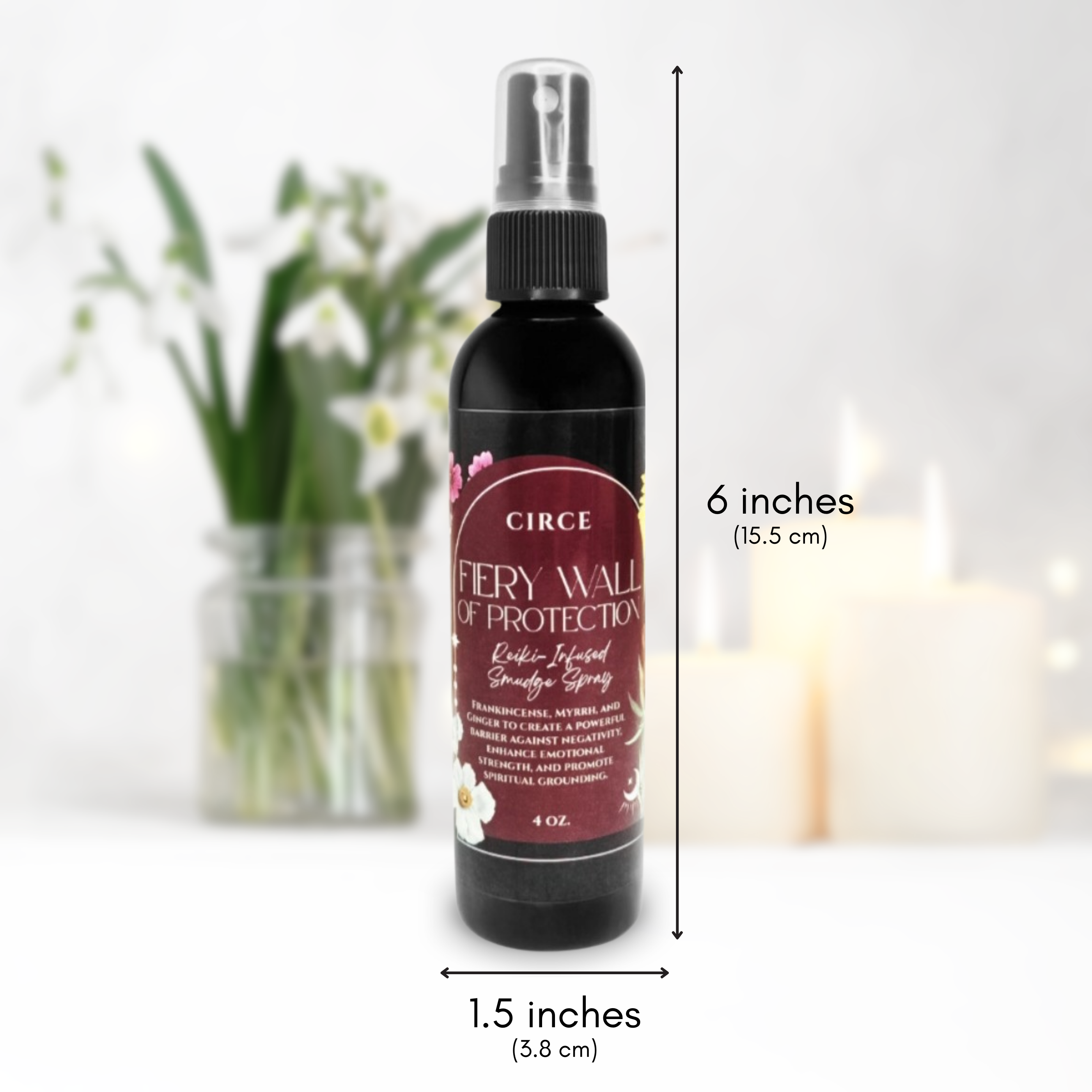 Fiery Wall  Of Protection Smudge Spray — Room & Body Mist